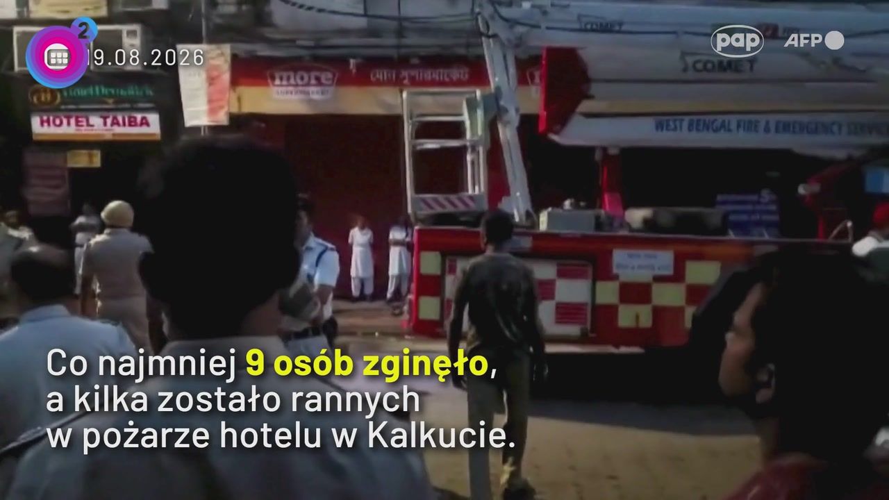 Tragiczny bilans pożaru hotelu w Kalkucie. Nie żyje co najmniej 9 osób