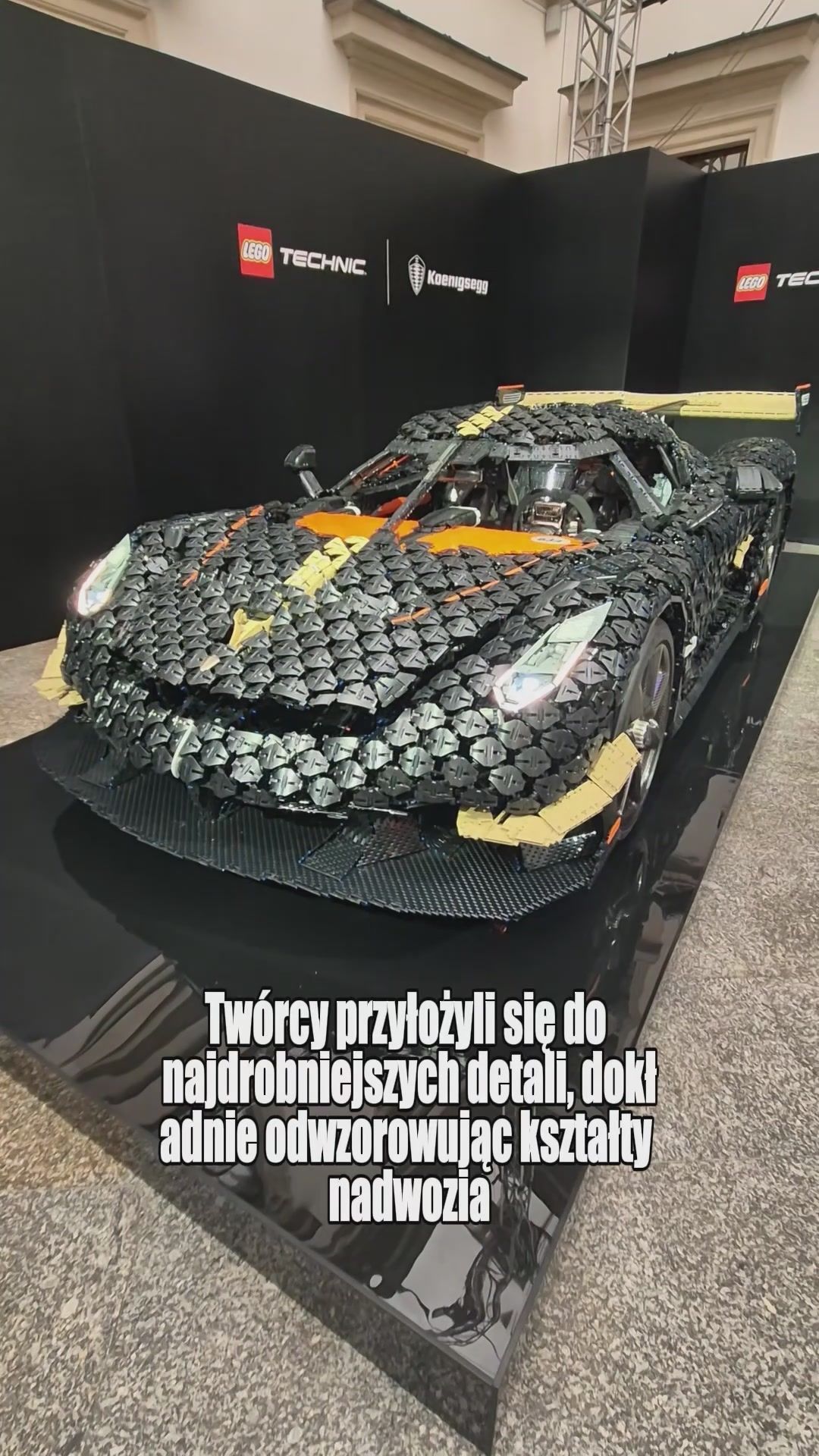 Koenigsegg z klocków LEGO w Warszawie. Oto, jak wygląda z bliska