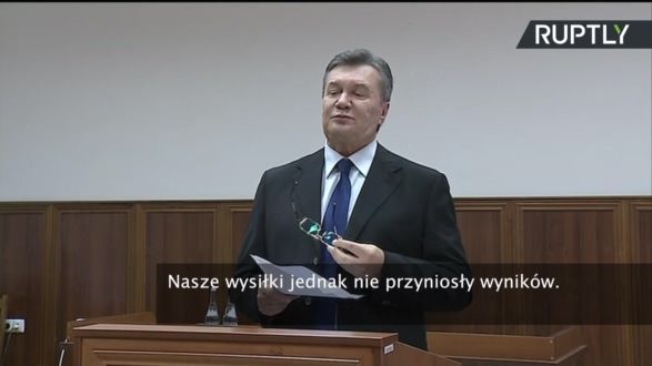Wiktor Janukowycz broni się: "Nie wydałem rozkazu użycia broni!"
