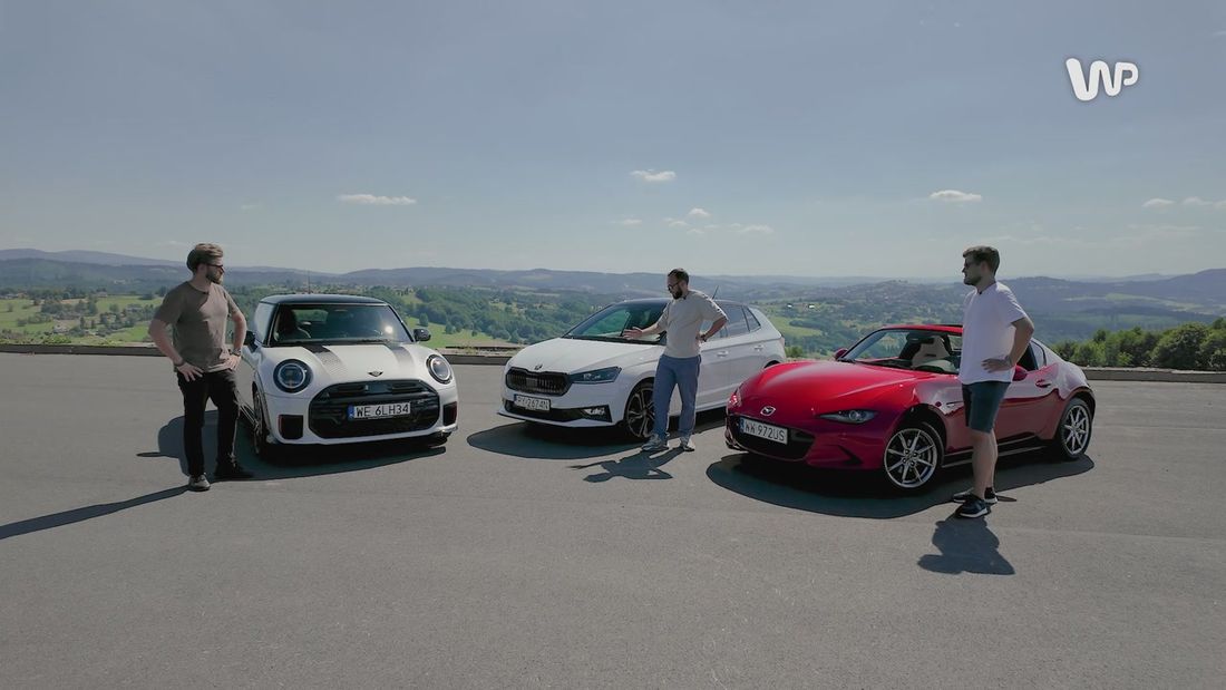 Gran turismo: porównanie Mini JCW, Skoda Fabia 130 i Mazda MX-5 RF na górskich drogach