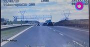 Jechał na czołówkę z radiowozem. Nagranie z S3