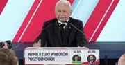 "Niagara kłamstw". Kaczyński reaguje na wyniki exit poll. Przemówienie prezesa PiS