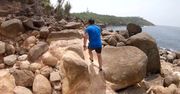 Sri Lanka. Opuszczony statek i strażnik Teksasu