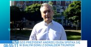Robert Biedroń o wizycie Andrzeja Dudy w USA: na jego miejscu wziąłbym ze sobą krzesło