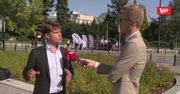 Protest Agrounii przed Sejmem. Michał Kołodziejczak: "Jarosław Kaczyński zrzucił bombę atomową"