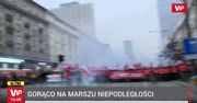 Marsz Niepodległości. Narodowcy przerwali kordon straży. Policjanci zaatakowani racami