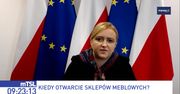 Sklepy meblowe otwarte szybciej, a inne nie? Wiceminister tłumaczy