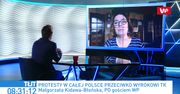 Strajk kobiet. Małgorzata Kidawa-Błońska uderza w Kaczyńskiego: on wyprowadził ludzi na ulice, on ponosi odpowiedzialność