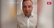 Andrzej Duda z koronawirusem. Prezydent nagrał film