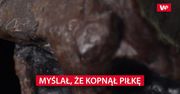 Myślał, że kopnął piłkę. Przez przypadek dokonał ponurego odkrycia
