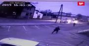 Nawet nie zwolnił. Wypadek tuż za plecami policjanta