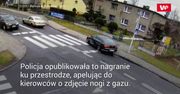 Nawet nie zwolnił. Nagranie policji z wypadku w Krapkowicach