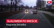 Nawet jezdnia była dla niego za wąska. Jazda z dwoma promilami na nagraniu
