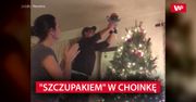 Stroił choinkę. Chwilę później kobieta aż wrzasnęła