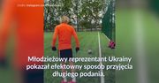 #dziejsięwsporcie: co za przyjęcie piłki przez młodego Ukraińca! Nagranie podbija internet