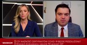 Wojciech Andrusiewicz o przedłużeniu certyfikatów covidowych
