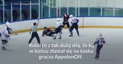 #dziejesiewsporcie: Połamał hokejowy kij na głowie rywala