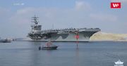 Lotniskowiec USS Dwight D. Eisenhower przepłynął przez Kanał Sueski