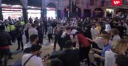 Przepychanki w Londynie po wygranym przez Brytyjczyków meczu półfinałowym Euro 2020