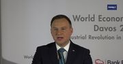 "Mamy potencjał, by tworzyć innowacje". Prezydent Duda w Davos