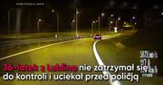 Pościg w Lublinie. Kierowca o mało nie rozjechał policjantów