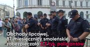 Straż, barierki i policja Miesięcznice smoleńskie kiedyś i dziś
