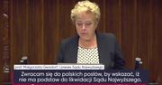 Prezes Sądu Najwyższego w Sejmie. Śmiechy i pokrzykiwania posłów PiS