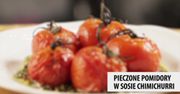 Pieczone pomidory z sosem chimichurri