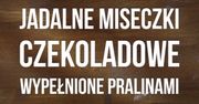 Jadalne czekoladowe miseczki wypełnione pralinkami