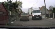 Kamera nagrała poślizg wielką ciężarówką z punktu widzenia kierowcy