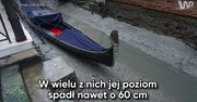 W kanałach w Wenecji "wyschła" woda