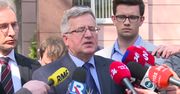 Komorowski po przesłuchaniu w prokuraturze. „PiS chce odwrócić uwagę od kłamstwa”