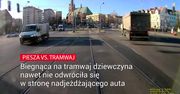 Biegła na tramwaj. Nawet nie spojrzała, że jedzie następny pojazd