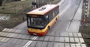 O krok od tragedii. Autobus na przejeździe tuż przed pociągiem