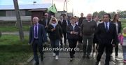 Beata Szydło na wsi: "Krowy za nami patrzą. Chodźmy do osiołka. Cześć, osiołek"
