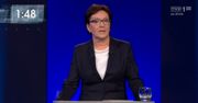 Ewa Kopacz podczas debaty