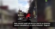 Bogota: samolot spadł na budynek piekarni. 5 osób nie żyje