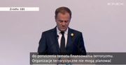 Tusk przed szczytem G20: "Musimy odciąć źródła finansowania terroryzmu!"