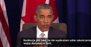 Obama stawia warunki zakończenia wojny domowej w Syrii