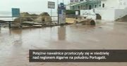 Potężne nawałnice nad Portugalią - zalane drogi, podtopione domy