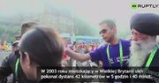 "Tornado w Turbanie" - 104-letni biegacz wystartował w maratonie w Bombaju