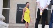 Irina Shayk pozuje w żółtej mini!