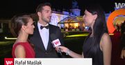 Rafał Maślak na czerwonym dywanie