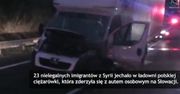 Słowacja: wypadek polskiej ciężarówka z Syryjczykami