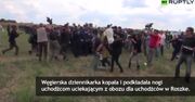 Węgierską dziennikarkę zwolniono za kopanie uchodźców