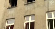 Pożar kamienicy w Łodzi