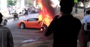 Pożar Lamborghini