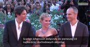 Scarlett Johansson jako jedyna kobieta w pierwszej 10 najbardziej dochodowych aktorów