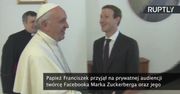 Papież rozmawiał z Zuckerbergiem o pomocy biednym