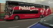 Polski Bus zderzył się z TIR-em na A2. Jedna osoba nie żyje